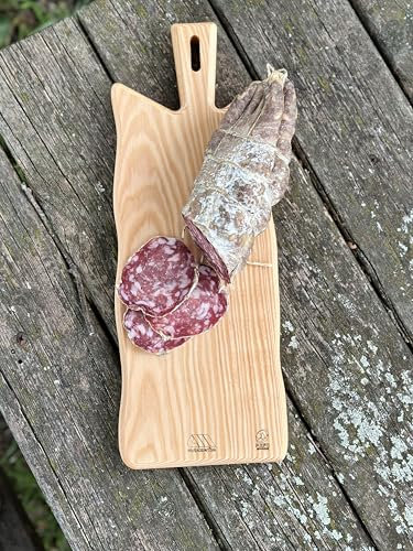 Tagliere delle Alpi in Larice Sostenibile PEFC -cm 41x16 Legno trattato con Olio Naturale specifico certificato - Made in Italy