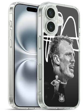 Head Case Designs Offizielle Newcastle United Football Club Dan Burn 2024/25 Erstes Team Gelhülle [Militärischer Schutzgrad] Kompatibel Mit Apple iPhone 16 Und Kompatibel Mit MagSafe