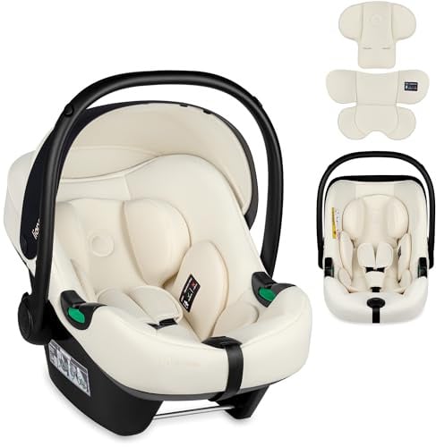 Lionelo ASTRID i-Size Baby Autositz 40-87 cm, Babyschale Gruppe 0+ | Rückwärtsgerichtete Montage, 3-Punkt-Sicherheitsgurt Seitenschutz, Sitzeinlage Dri-Seat