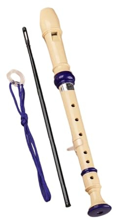 Blockflöte Für Anfänger Sopranblockflöte Im Deutschen Stil Aus ABS-Harz (6/8-Loch-Design) Tragbares Musikinstrument(6-Hole)