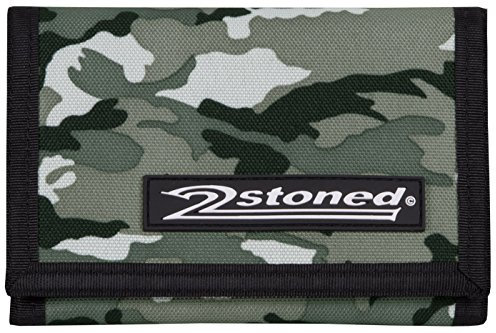 2Stoned Geldbörse Wallet Unisex Ice Camo mit Klettverschluss, Patchlabel Speed, aus Polyester