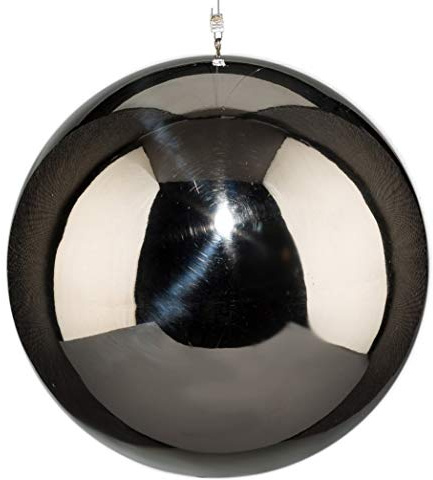 Homefinity Edelstahl Kugel HÄNGER glänzend poliert ca 80 mm / 8 cm mit Aufhängung. 7218510-49