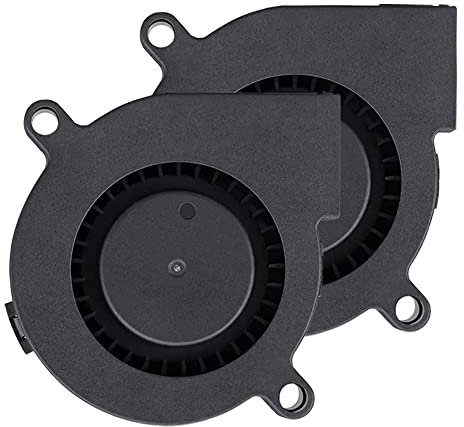 Furiga 3D Printer Fan 12V DC 50X50X15mm 5015 Blower Radial Cooling Fan 1M Cable for Heat Sink 2PCS