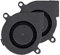 Furiga 3D Printer Fan 12V DC 50X50X15mm 5015 Blower Radial Cooling Fan 1M Cable for Heat Sink 2PCS