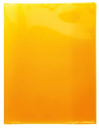 HERMA 19629 Heftumschläge Quart Transparent Orange, 10 Stück, Hefthüllen aus strapazierfähiger, abwischbarer & extra dicker Polypropylen-Folie, durchsichtige Heftschoner Set für Schulhefte, farbig