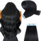 YILITE Tape Extensions Echthaar, Jet Black 35cm 20 Stück/Packung 40g Tape in Extensions Echthaar Invisible Seidig Gerade Skin Weft Tape Ins Natürlich Erweiterungen (35cm #1 Jet Black)
