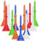 FINGER TEN Golf Tees Kunststoff Lang 83mm 60 Stück, Golf Tees 3 1/4 Plastik Haltbarkeit Stabilität Unzerbrechlich für Indoor Outdoor Golf Matte (83 mm, Farbmischung)