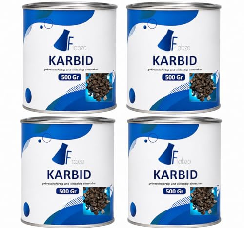 Flabzo Karbid KB-Regnr.462607 2 Kg Karbid Carbid acetylen Feste Steine (Körnung 02-20) (2,0 Kg)