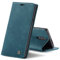 Chocoyi Coque Cuir pour OnePlus 7 Pro, Protection Housse en Cuir PU Portefeuille,Fermeture Magnétique,Fentes pour Cartes,Fonction de Support.-Bleu