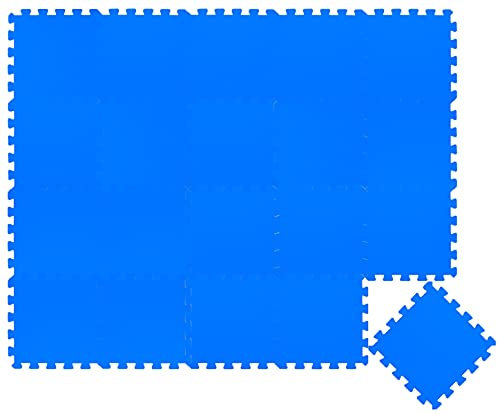 LittleTom 18 Teile Spielmatte Baby Puzzlematte ab Null - 30 x 30 cm Krabbelmatte Bodenmatte Kinder - Puzzle Teppich Kinderzimmer Matte - Outdoor Bodenschutzmatte Spielteppich Eva Schaumstoff Isomatte