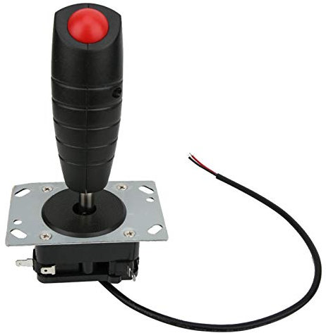 Shanrya Simulador de Cabina de Vuelo, Joystick de Vuelo Negro de Alta sensibilidad, plástico de 8 vías para Sala de Estar, Juego de Dormitorio en casa