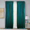 StangH Velvet Teal Curtains for Bedroom, Super Soft Room Darkening Thermal Insulated Door Curtains Rod Pocket Boho Home Decor for Dining Room/Office, W52 x L90, 2 Panels