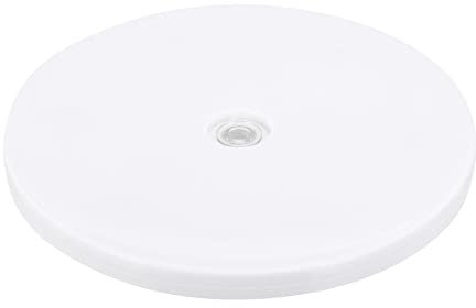 sourcing map 7inch Rotating Swivel Stand with Steel Ball Bearings Lazy Susan Base Turntable for Kitchen Corner Cabinets, White