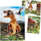 alles-meine.de GmbH XXL A3 - Zeichenmappe/Sammelmappe Motivwahl Dinosaurier - Tyrannosaurus Rex - inkl. Name - Ordner - 44 cm - Mappe für Hefte Zeitschriften Zeichnungen ..