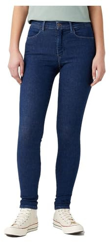 Wrangler Damen High Skinny Jeans, Unbreakable, 26W / 32L
