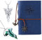 YouU 3 Stück Lord of The R. Arwen Evensta. Elven Green Tree Leaf Thorin Oakenshield Halskette Leder Schreibjournal Retro Vintage Notebook