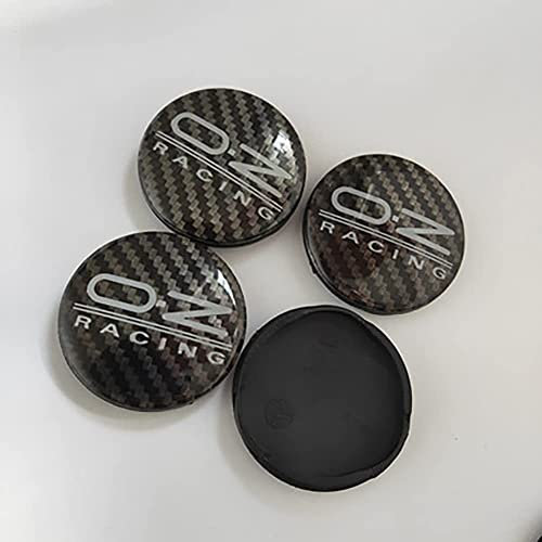 Nemeae Cache-moyeux avec 4pcs 55mm pour OZ Racing Course Centre de Roue de Voiture Capuchon Capuchon Côte de Voiture Badge Stickers Emblème Capuchons de Moyeu de Roue