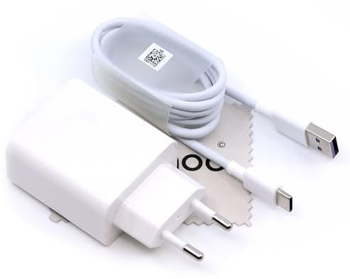 Ladegerät für Original Huawei CP84 für Huawei P60 Pro, P60 Art, P60, Mate X3 40W Super Charge Schnell Lade-Kabel Netzteil mit mungoo Displayputztuch