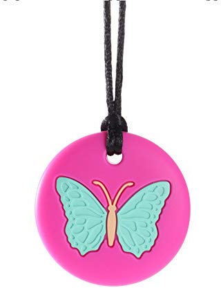 Kau-Halsketten für sensorische Kinder, Silikon-Halskette mit sensorischem Spielzeug für Jungen und Mädchen mit Kauen, Autismus, ADHS, SPD, oraler motorischer Angst-Anhänger, für Erwachsene