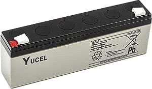 YUCEL 2.3AH -12V SEALED FIRE AND BURGLAR ALARM BACK UP BATTERY, RECHARGEABLE AND MAINTENANCE FREE