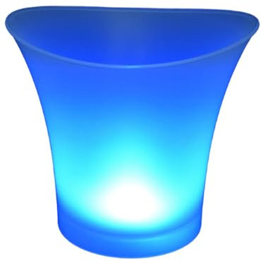 Seau à glace lumineux à LED - Seau à glace lumineux - Seau à champagne - Parfait pour les cocktails, la bière et les boissons rafraîchissantes