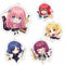 Luxetoys Bocchi the Rock Anime Schlüsselanhänger Charakter Schlüsselanhänger mit Musik 5cm Schlüsselring für Taschenanhänger (5 Stück)