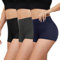 Gayhay 3er Pack Radlerhose Damen Kurz für Kleid High Waist Kurze Leggings Damen Hotpants Sport Shorts Sporthose,Schwarze/Dunkelgrau/Navy,L/XL