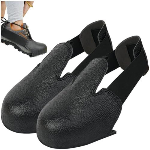 Cubiertas universales para Zapatos de Seguridad con Puntera, Protectores de Cuero PU para Zapatos, Cubiertas antigolpes para Zapatos para la Industria del Lugar de Trabajo