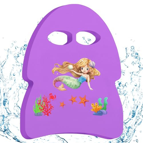 Schwimmbrett Kinder, Schwimmhilfen für Mädchen & Junge, Kickboard Schwimmen, Trainingsausrüstung Schaumstoff Schwimmboard mit Griffen, Cartoon Schwimmbrett für Schwimmübungen & Training