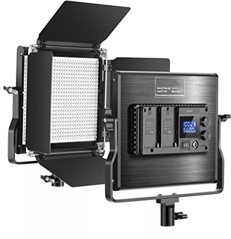 Panel LED Bicolor Regulable con luz de vídeo LED 660 con Pantalla LCD para Estudio, fotografía de grabación de vídeo