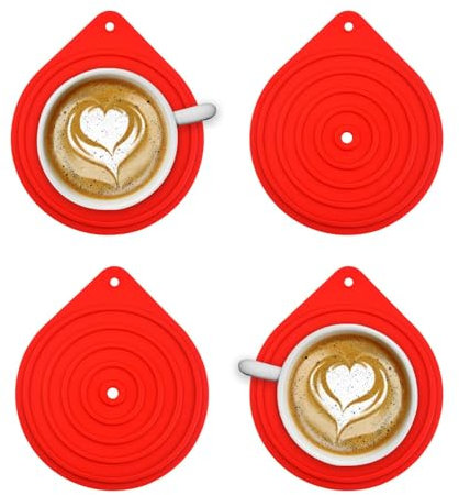 Gvblkq Salvamanteles de silicona para platos calientes | Posavasos de silicona para microondas - Soporte compacto antideslizante para ollas y sartenes de cocina para mesas de comedor