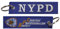 Tacro Schlüsselanhänger NYPD Courtesy Professionalism Respect Polyester 12 cm, Schwarz , One size