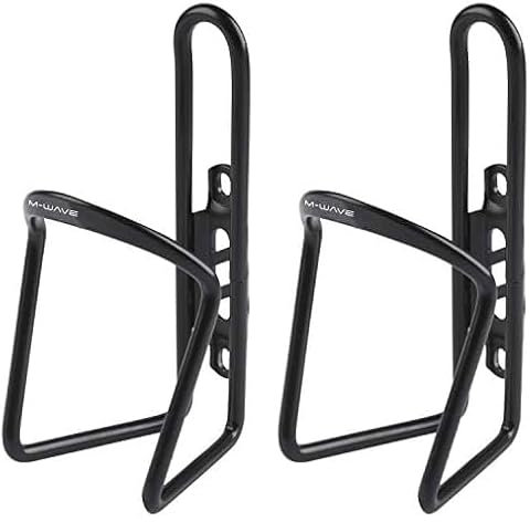 M-Wave Unisex Bc Flaschenhalter Aluminium, Schwarz, schwarz EU (Packung mit 2)