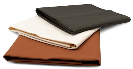VmG-Store Baumwollstoff Set 148cm Breite 100% Baumwolle 1,5m Stoffpaket Patchwork Nähen DIY Meterware Farbset Stoffe für Kleidung Deko Basteln (3, Natur)