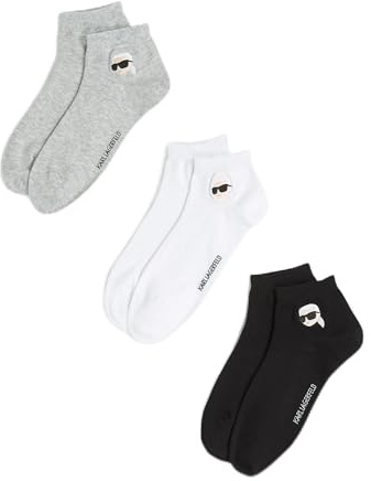KARL LAGERFELD Damen K/Ikon Sneaker Sock (3 Pack)
