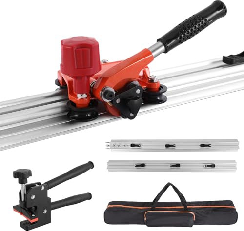 Large Format Tile Cutter, Manual Tile Cutter for Porcelain and Ceramic Tiles, Cuts Thickness 0.12 to 0.47 Inches, Includes Carrying Case