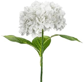 Künstliche Premium-Hortensie – 69 cm – Weiß – Große Seidenblume für Hochzeit, Vase, Floristik & Deko