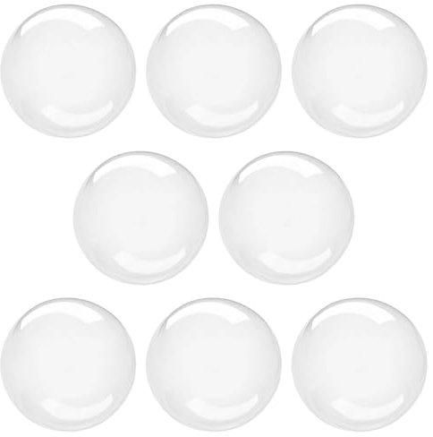 Cale Porte 8 Pièces - Protection Poignee Porte, Butee de Porte Silencieuse en PU Dense 10mm - Arret de Porte Autocollant Sans Trace - Amortisseur Porte Placard Anti-Choc.