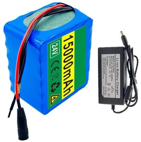 24V 15Ah E-Bike Batteria Agli Ioni Di Litio 6S4P Bicicletta Elettrica Scooter Batteria Built-in BMS Per 250W 300W 350W 500W Motore,Con Caricabatterie(XT90)