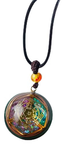 Edelstein-Anhänger – Energiekette, Boho-Steinkette, moderner spiritueller Schmuck, Unterstützung für einen friedlichen Zustand | Zubehör für ruhige Meditation für Rassem