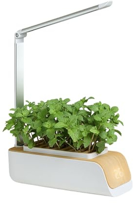 Limtula Automatischer 16-Stunden Lichtzyklus Aluminium Hydrokultur Pflanzgefäß Mit Intelligenten Lichtmodi Geeignet Für Blumen LED Pflanzenwachstumslampe