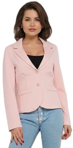 Ballandoro Blazer Donna Elegante Corto - Giacca Leggera Casual Elegante | Blazer Corto Cerimonia Jersey, Made in Italy, per Completo e Tailleur, Coprispalle Cardigan Giacchino Taglie Forti