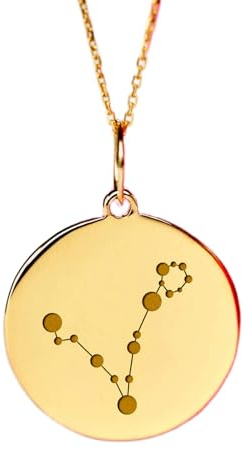 WORLD WIDE GEMS 925 sterling silver necklace 22-24mm|18 inch chain | pisces necklace | constellation charm | star sign|gold plating handmade jewelry |WW_PNK_02148