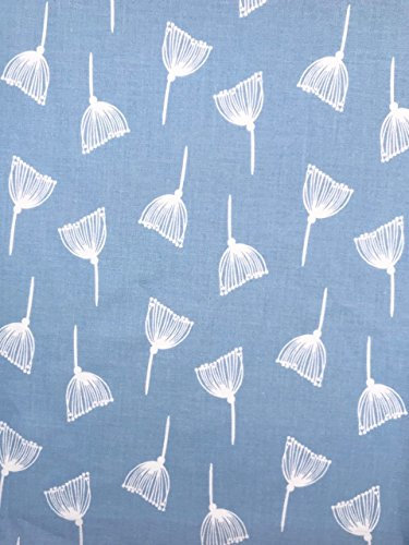 Slantastoffe Stoff Pusteblume, hellmint, hellblau, Breite 160cm (Hellblau, 1,0m x 1,60m)