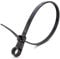 UKCable-Ties Screw Mounted Cable Ties 4.8mm x 300mm Black Car Chassis Body Zip Tie Fixing - Pack of 25