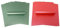 A4-Karte, schillernd, glitzernd, 300 g/m², für Bastelarbeiten, Kartenherstellung, Weihnachtskarten, Basteln, 10 Blatt (rot + grün, je 10 Stück)