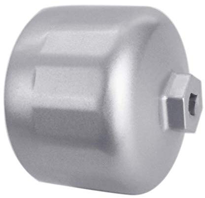 iBetter Ölfilterschlüssel für Volvo und BMW, 86,6 mm, 16 Rillen, mit 86 mm, 16 Rillen, Kartuschen-Stil, Ölfiltergehäusekappen, Ölfilter-Entfernungswerkzeug zum Ölwechsel (Silber)
