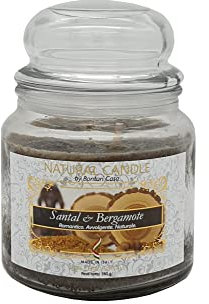 Bonturi Casa, Nature Candle Duftkerze, 100% pflanzliches Wachs, Santal Bergamote, 380 g
