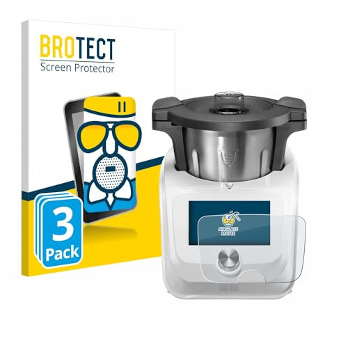 BROTECT Entspiegelungs Schutzglas für SilverCrest Monsieur Cuisine Connect (3 Stück) Schutzfolie Panzer Folie Glas Matt [Kratzfest 9H, Anti-Reflex]