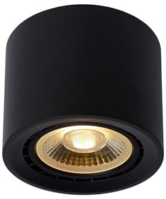LUCIDE FEDLER - Ceiling Spotlight - Ø 12 cm - LED Dim to Warm - GU10 (ES111) - 1x12W 2200K/3000K - Black
